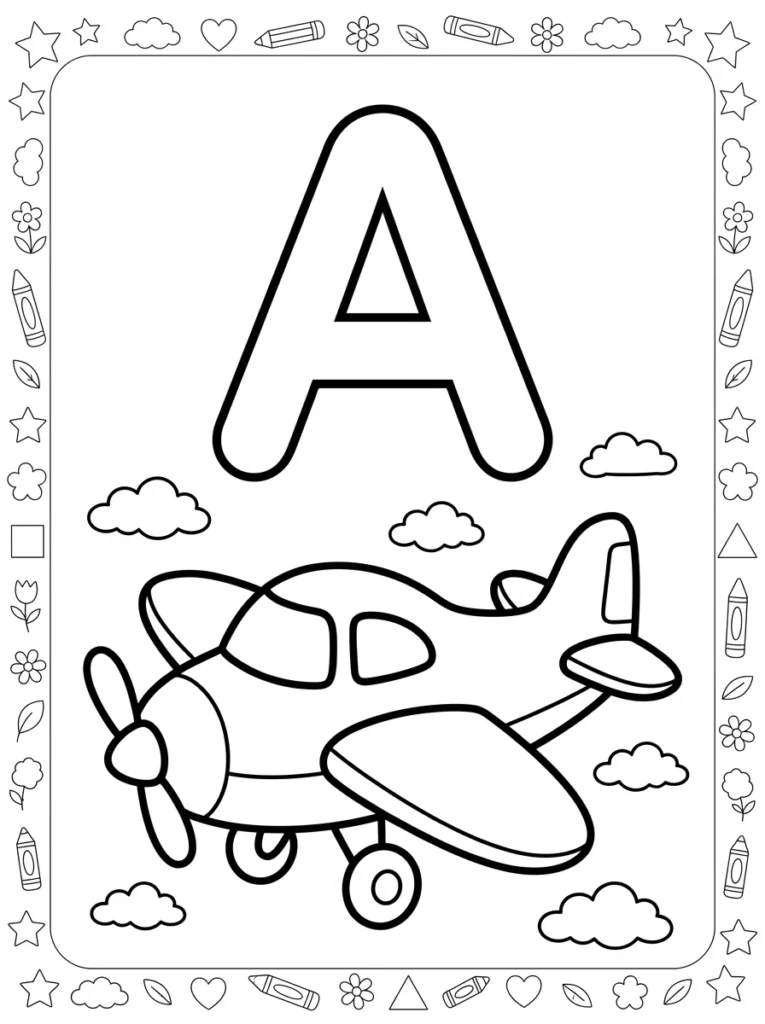 Airplane Coloring Fun