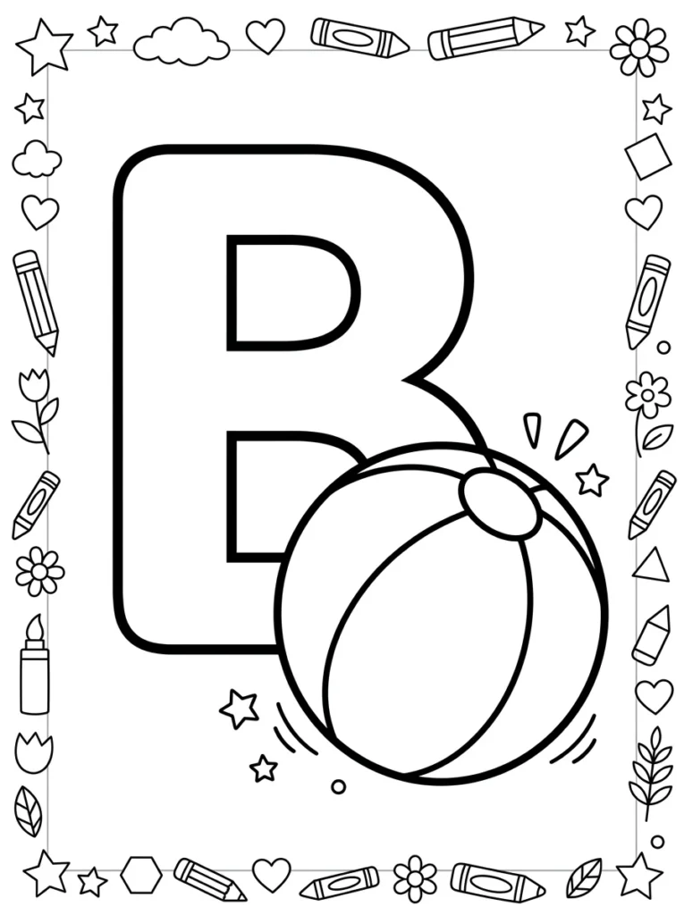Ball Coloring Page