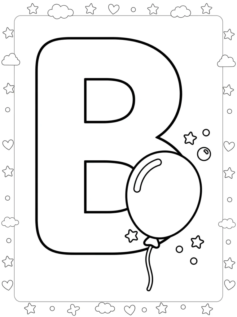Balloon Coloring Page