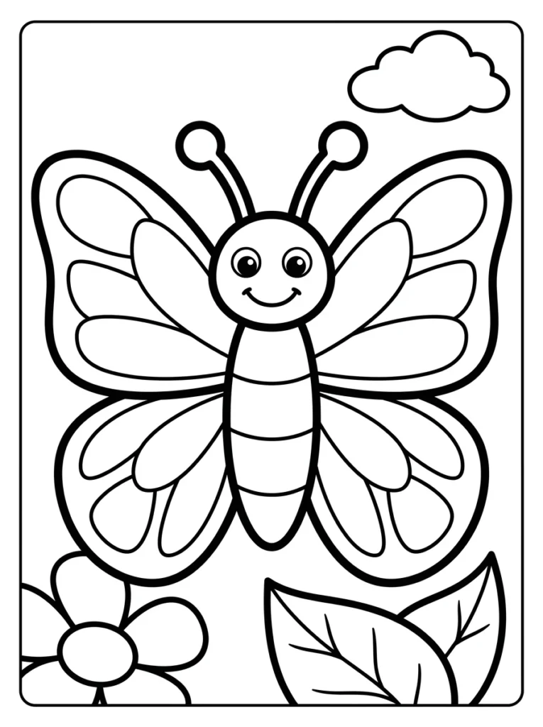 Butterfly Coloring Page