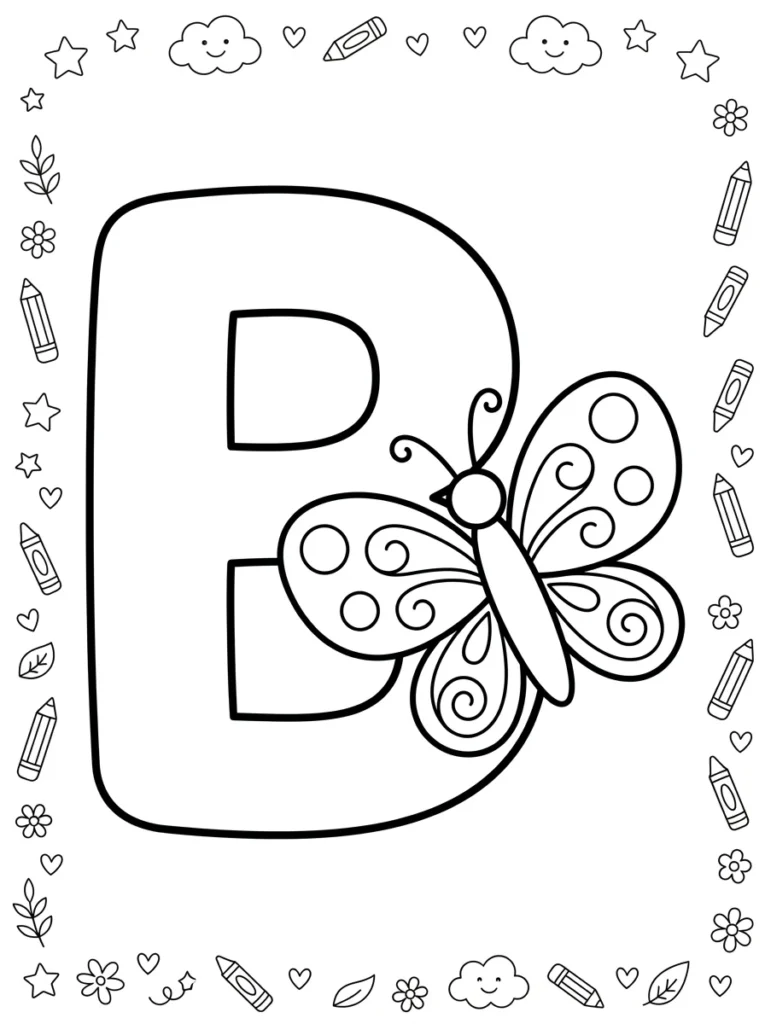 Butterfly Coloring Page