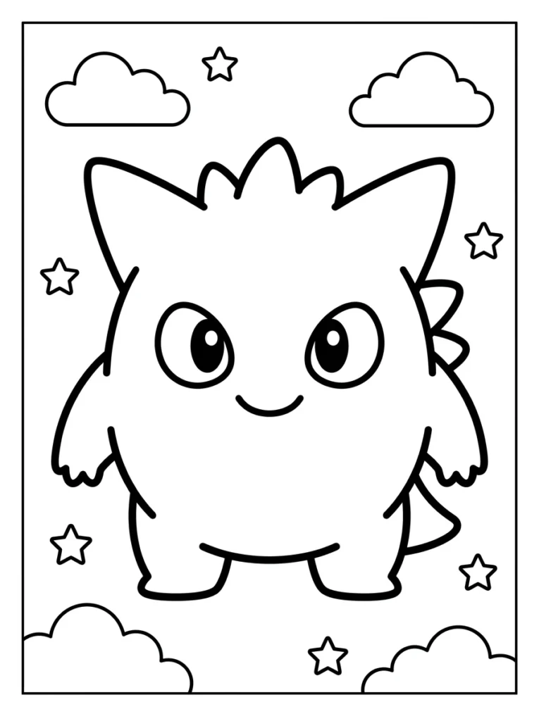 Gengar Pokémon Coloring Pages for Every Age
