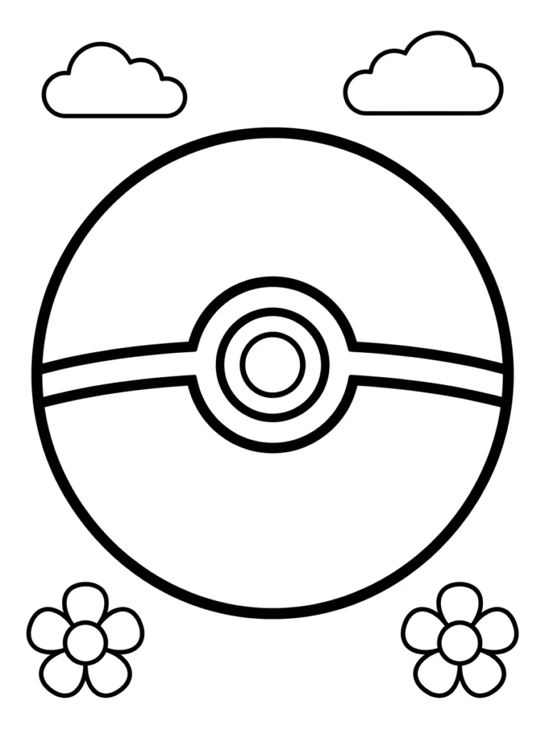 Poké Ball Coloring Page