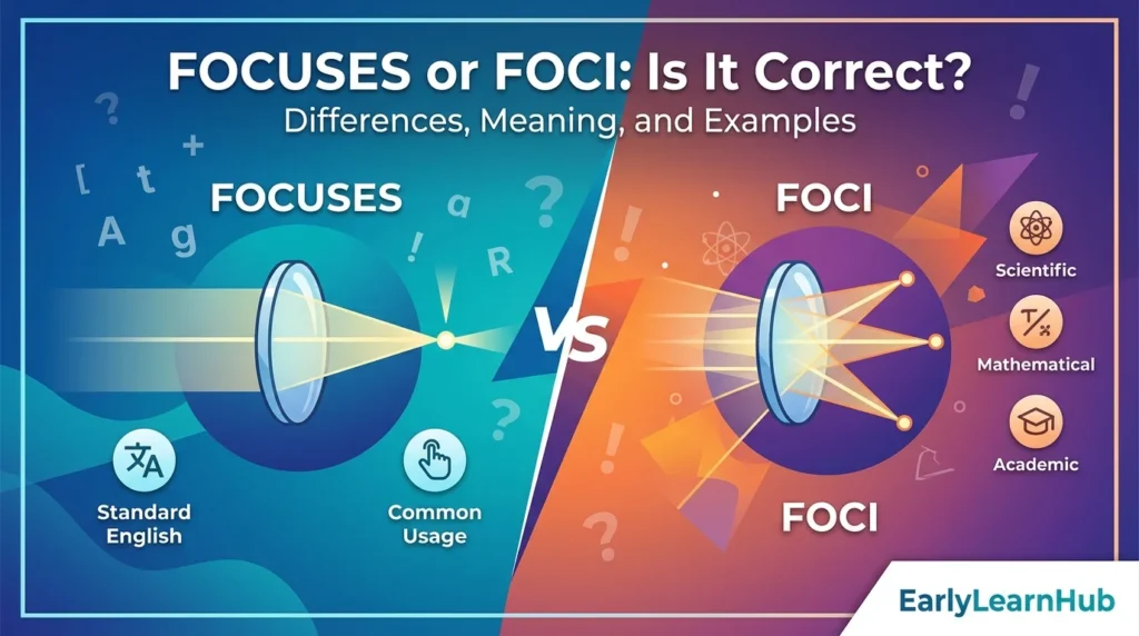 Focuses or Foci
