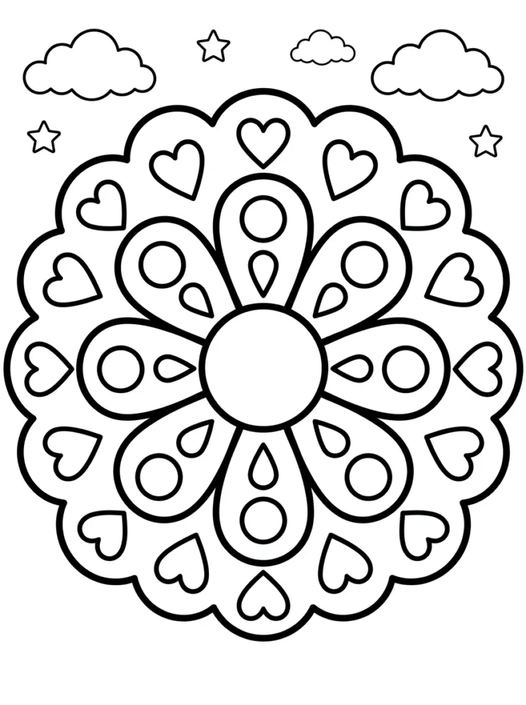 Free Detailed Mandala Coloring Pages for Adults