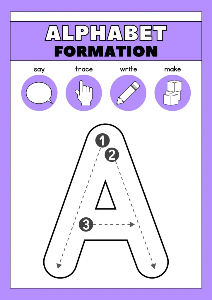 Free Printable Letter A Worksheets for Kids