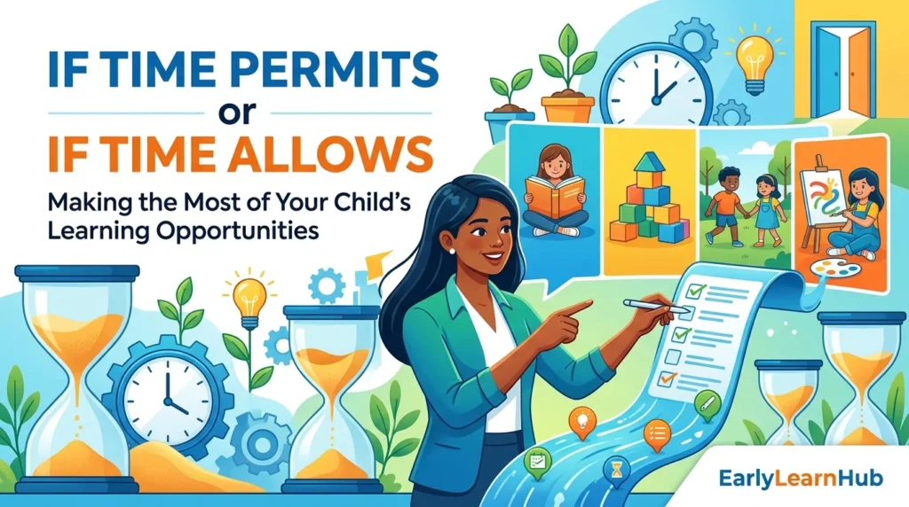 Is It “If Time Permits” or “If Time Allows”? Differences, Meaning