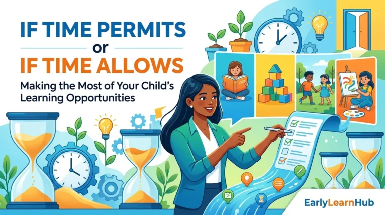 Is It “If Time Permits” or “If Time Allows”? Differences, Meaning