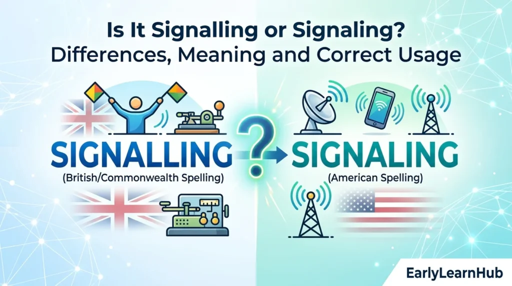 Is It Signalling or Signaling