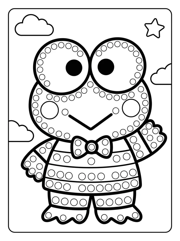 Keroppi Wallpaper Pattern Coloring Pages