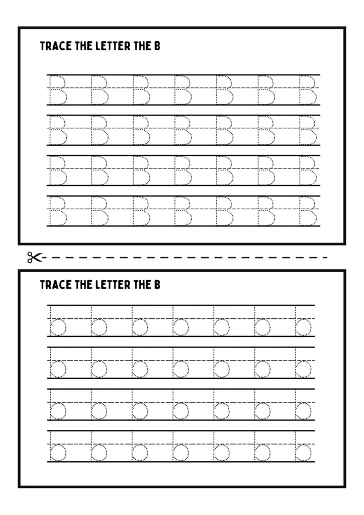 Letter B Handwriting Practice