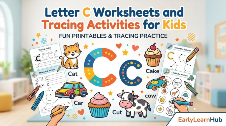 Letter C Worksheets and Tracing Activities for Kids