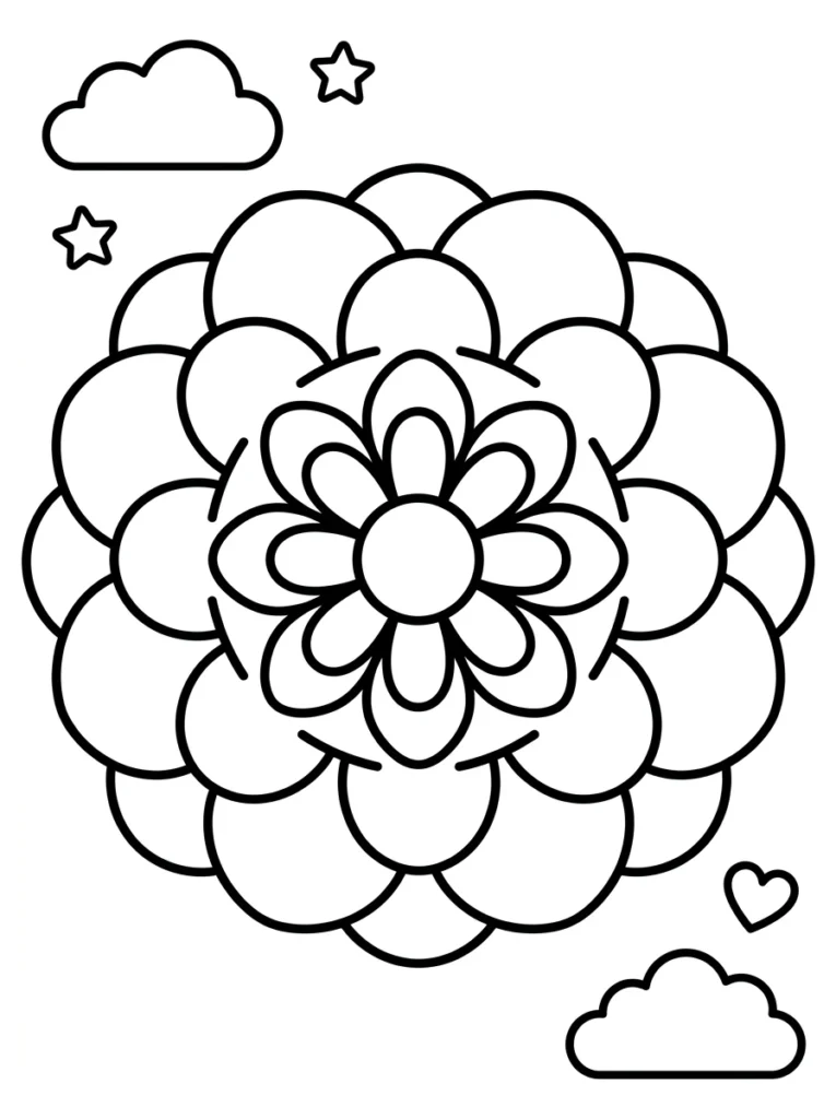 Mandala Coloring Pages for Adults and Older Teens