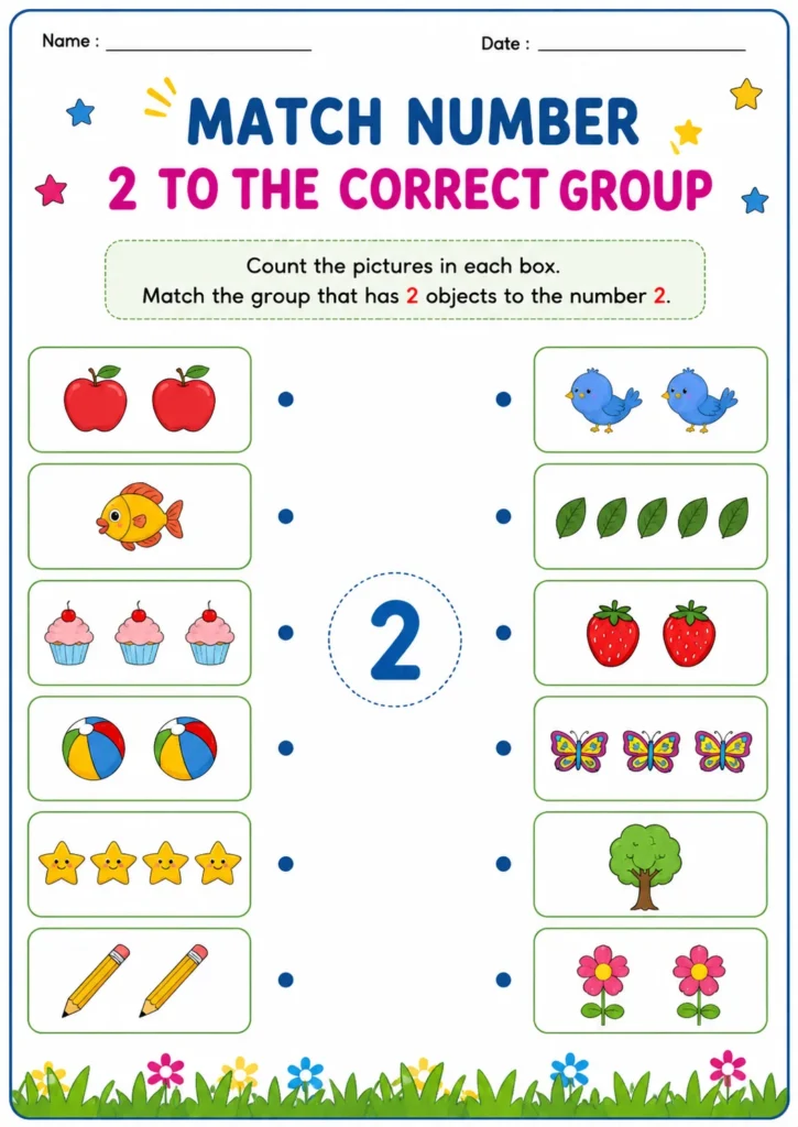 Match Number 2 to the Correct Group