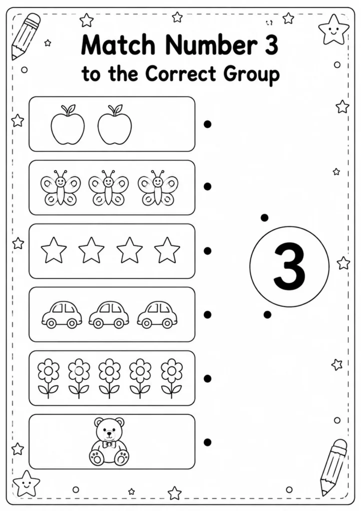 Match Number 3 to the Correct Group