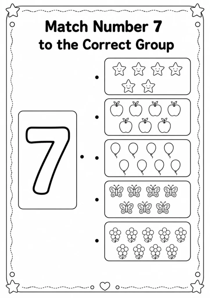 Match Number 7 to the Correct Group