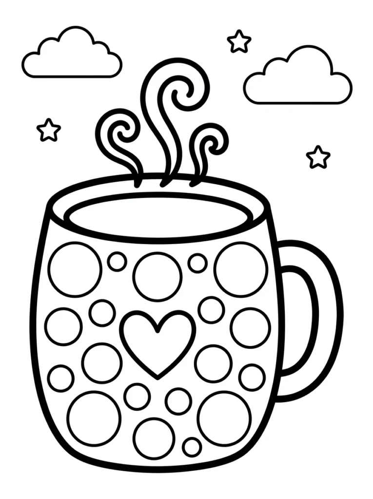 My Favorite Cozy Coloring Pages Dot Marker Tracing and Coloring Pages
