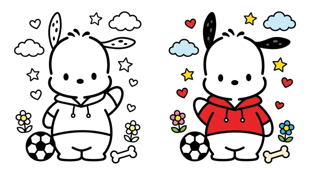 Pochacco Coloring Pages