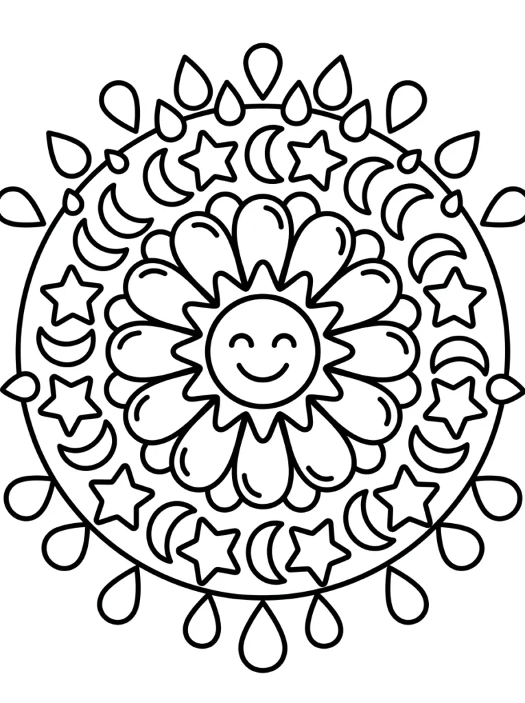 Relaxing Mandala Coloring Pages for Mindfulness