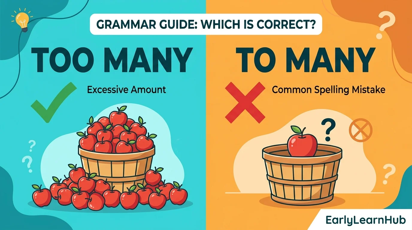 Too Many or To Many: Which Is Correct?