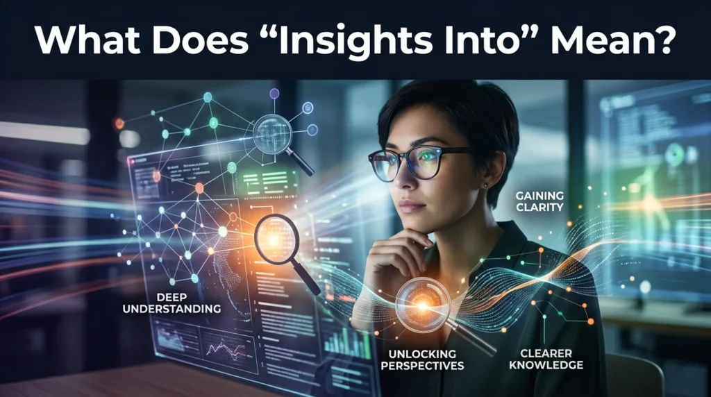 What Does “Insights Into” Mean