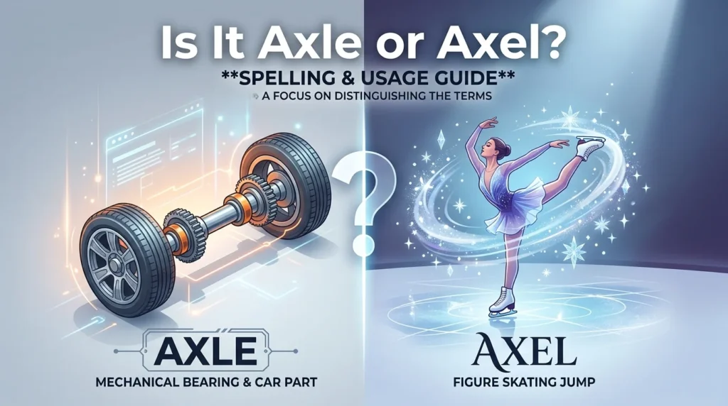 Is It Axle or Axel