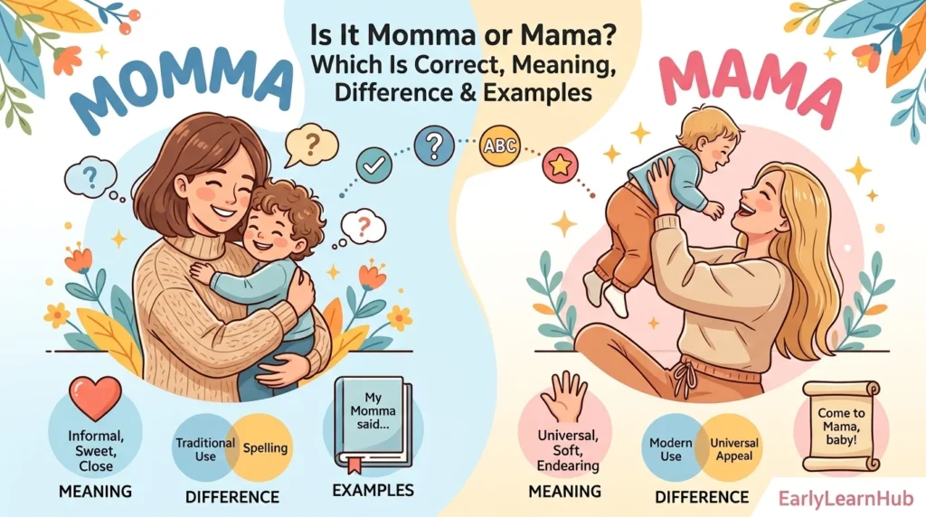 Is It Momma or Mama Which Is Correct, Meaning,
