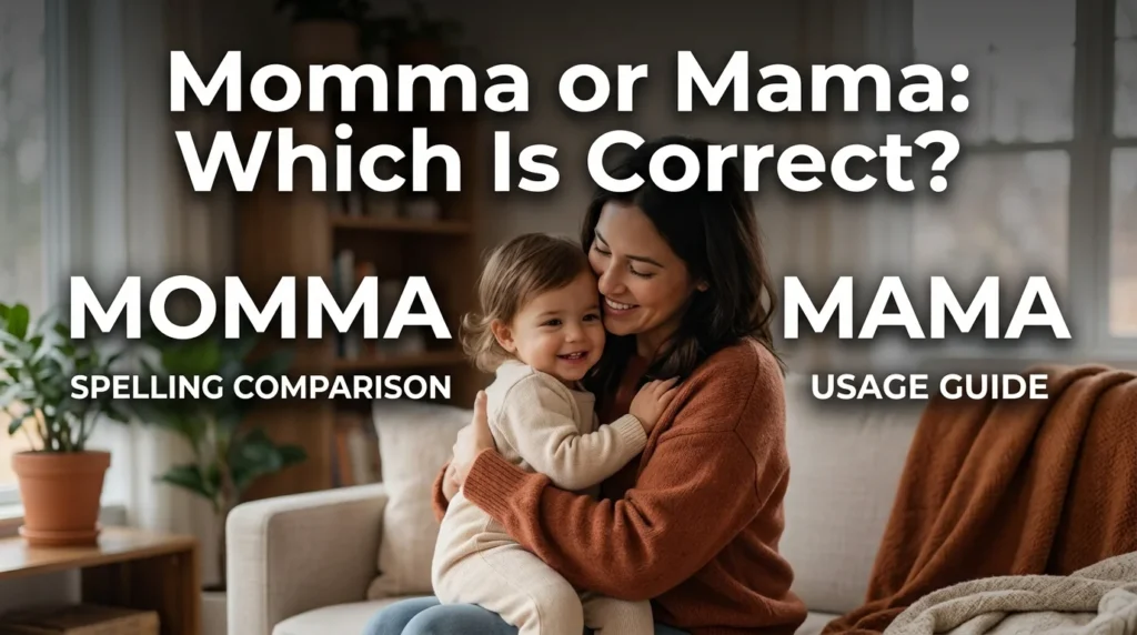 Momma or Mama Which Is Correct