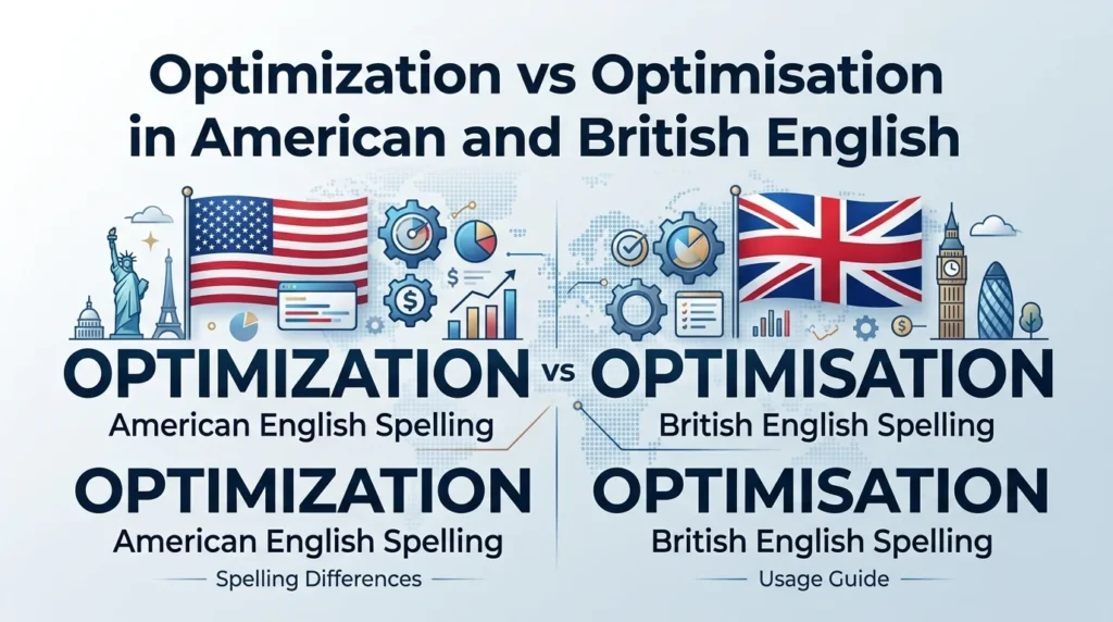 Optimization vs Optimisation in American and British English
