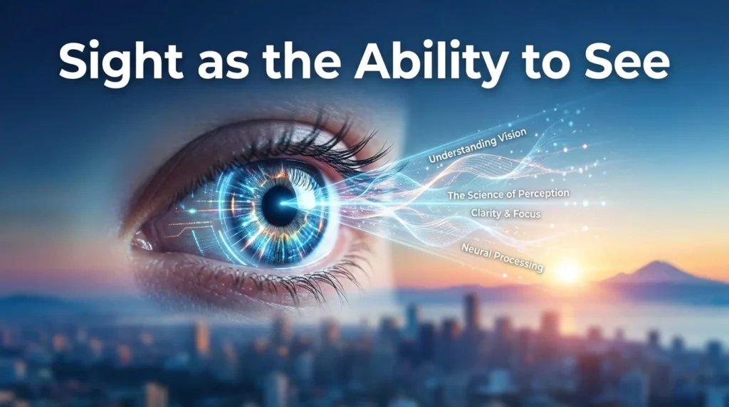 Sight as the Ability to See
