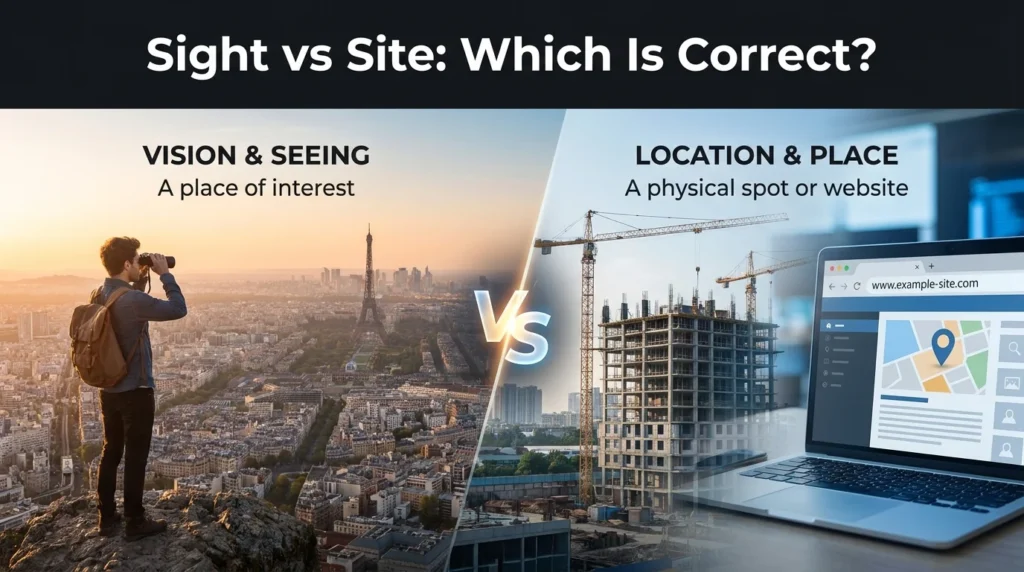 Sight vs Site Which Is Correct