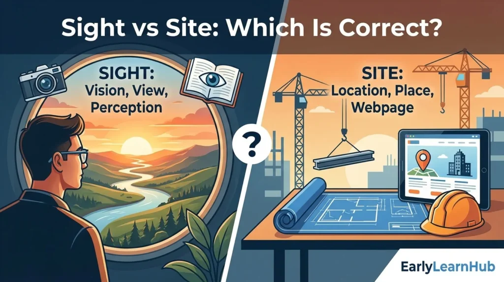 Sight vs Site: Which Is Correct?