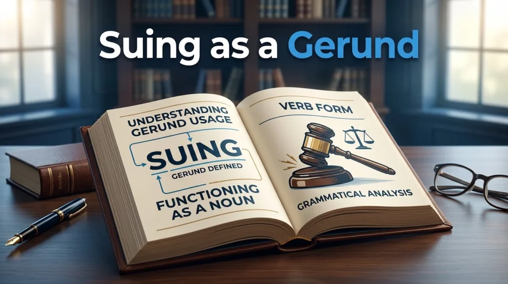 Suing as a Gerund