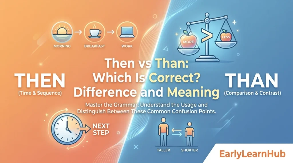 Then vs Than: Which Is Correct? Difference and Meaning