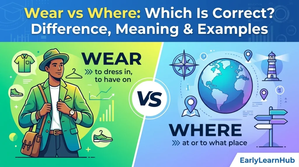 Wear vs Where: Which Is Correct? Difference, Meaning