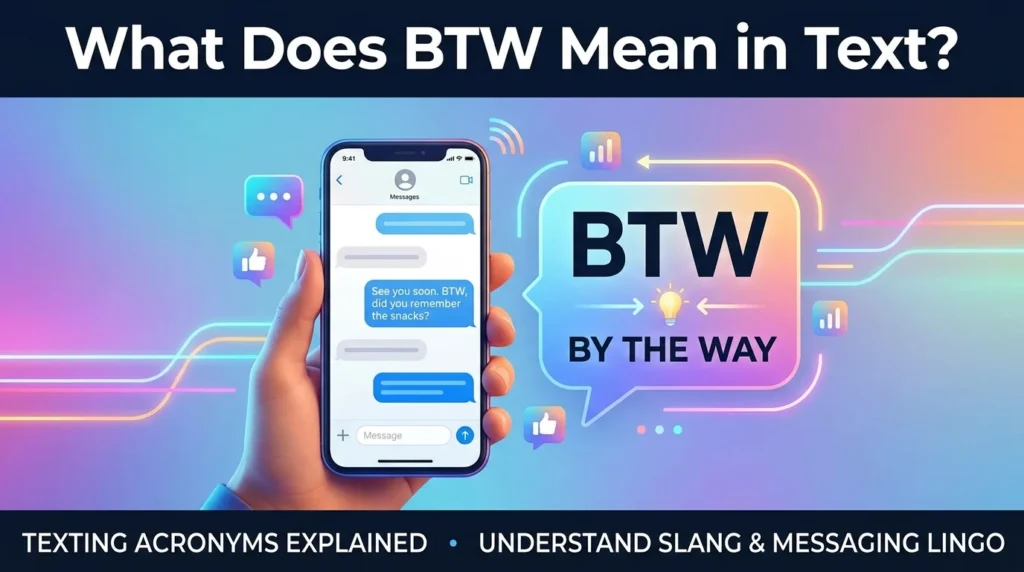 What Does BTW Mean in Text