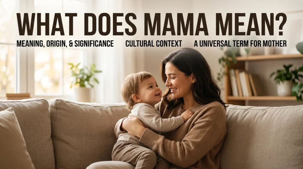What Does Mama Mean