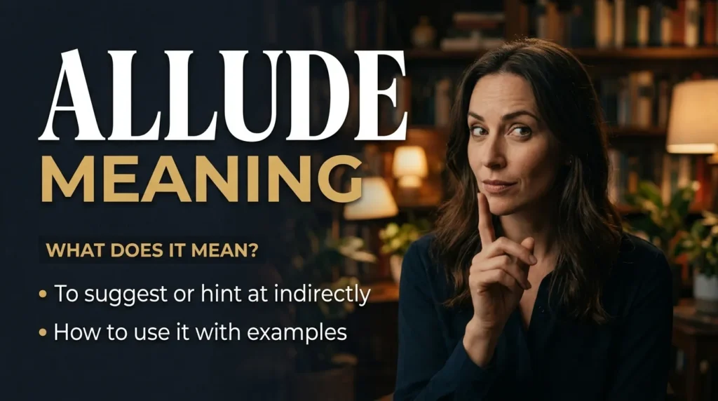 Allude Meaning