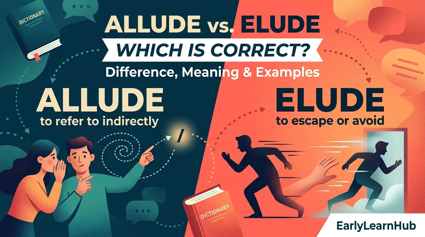 Allude vs. Elude: Which Is Correct? Difference