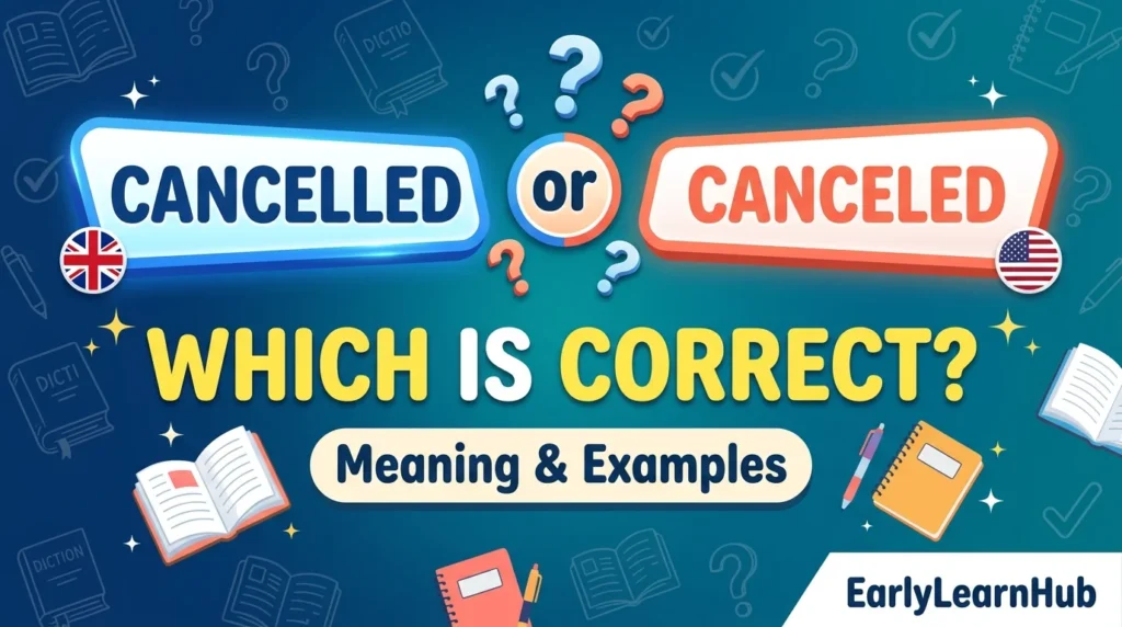 Cancelled or Canceled: Which Is Correct? Meaning & Examples