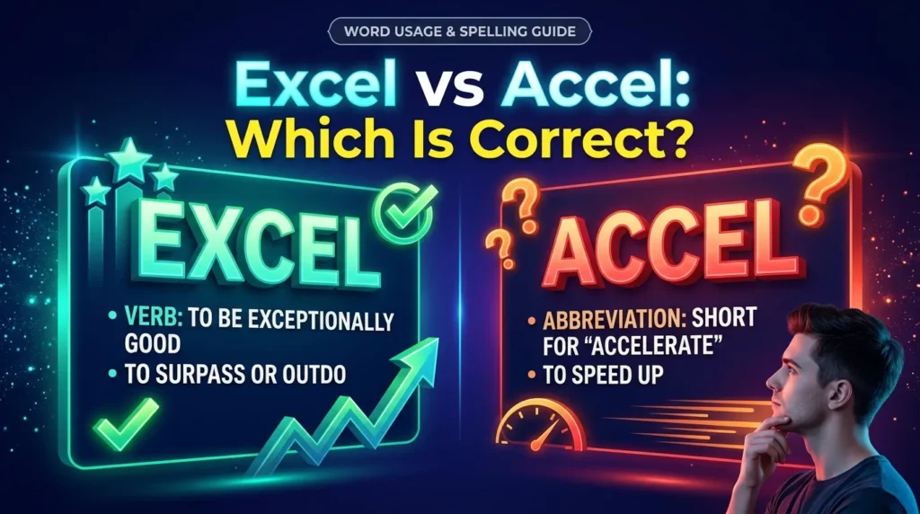 Excel vs Accel Which Is Correct