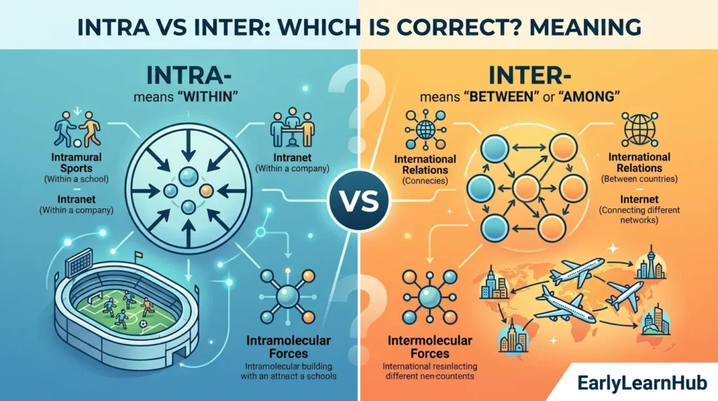 Intra vs Inter: Which Is Correct? Meaning
