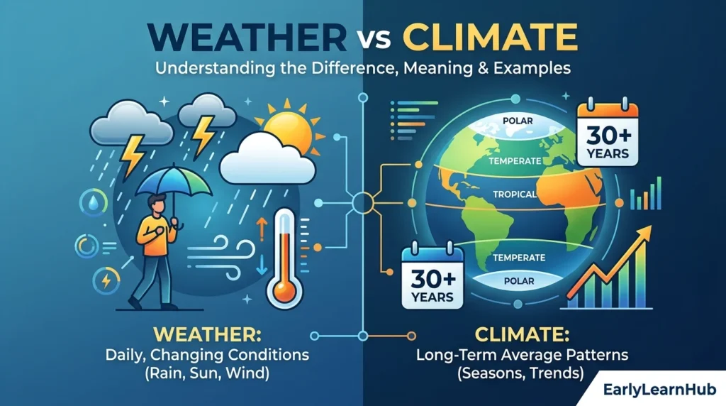 Weather vs Climate: Is It Correct? Difference, Meaning & Examples