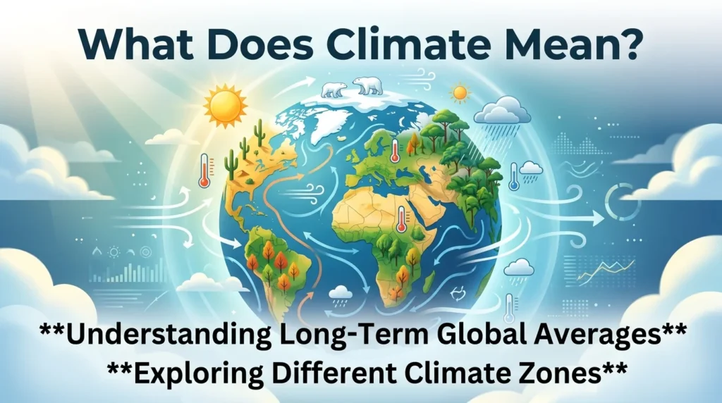 What Does Climate Mean