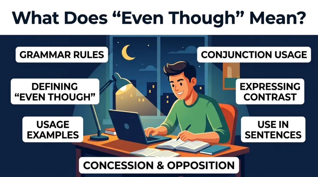 What Does Even Though Mean